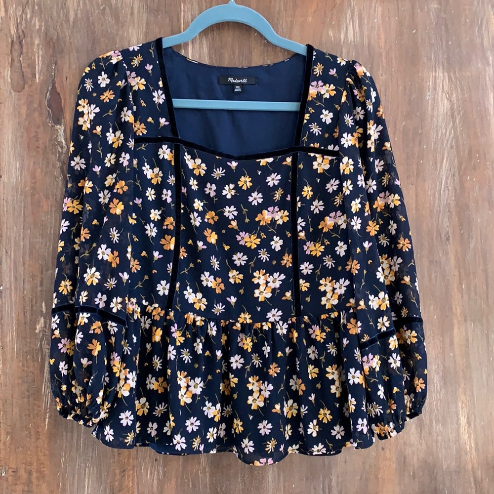 Madewell Floral Blouse